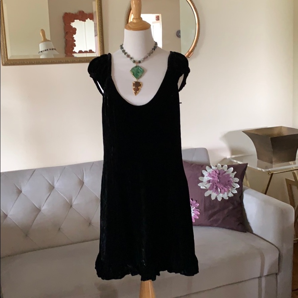 Plenty by Tracy Reese Black velvet dress